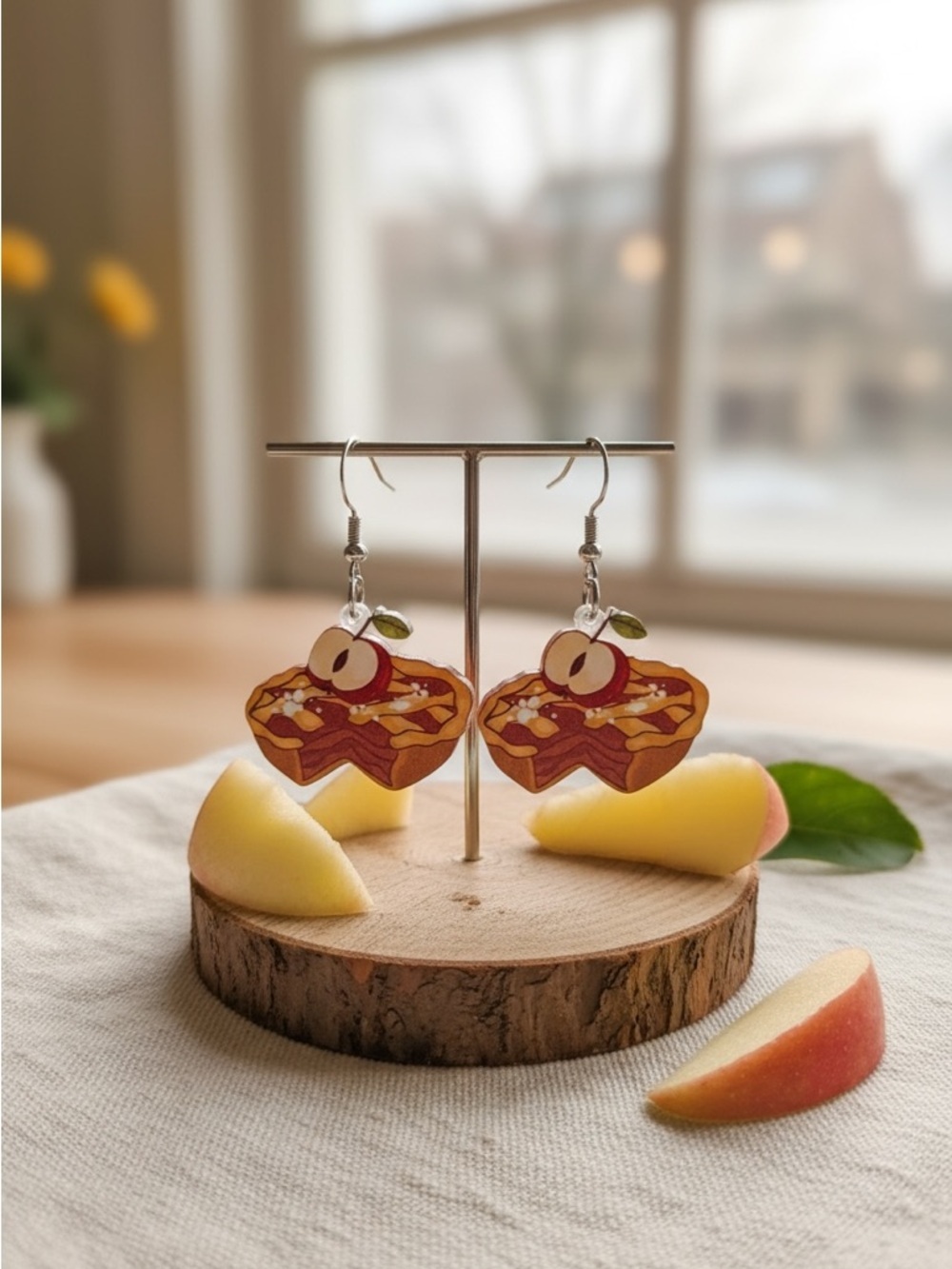 ✨5/$25✨ Playful Apple Pie Earrings